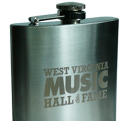 West Virginia Music Hall of Fame Flask