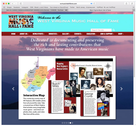 West Virginia Music Hall of Fame website